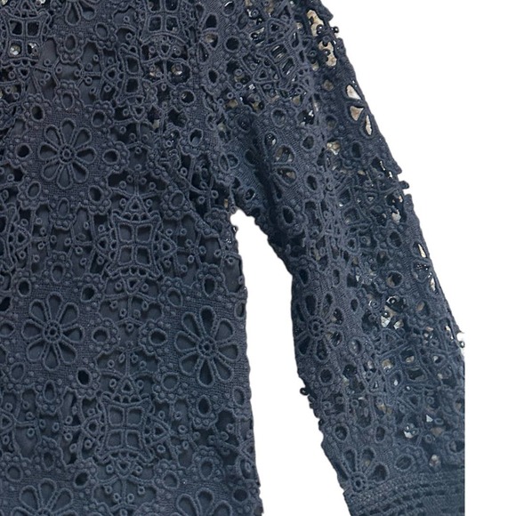 SEA New York Eyelet Cotton Top in Black - Picture 5 of 7